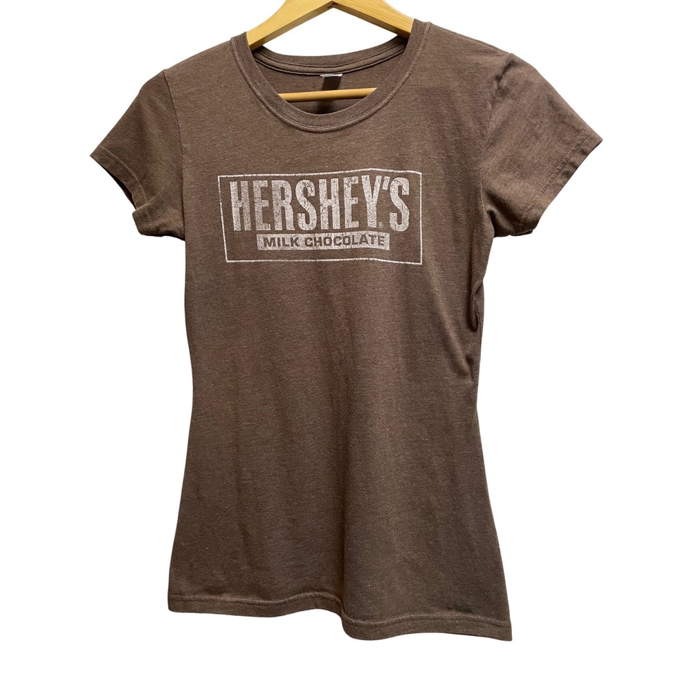 Hershey's Milk Chocolate Graphic T-Shirt Brown Heather Short Sleeve TNT XL